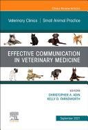 obrázek zboží Veterinary Clinics of North America: Small Animal Practice: Effective Communication in Veterinary Medicine